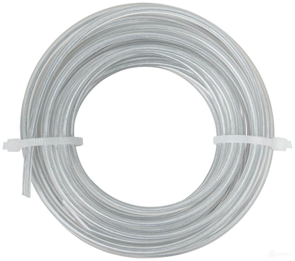 Fishing line for garden trimmers, reinforced, metal core, "Round" 3.0 mm x 5 m