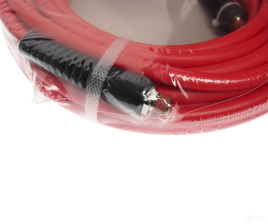 Pneumatic hose 8x12mm L=15m 1/4" PVC JTC fitting