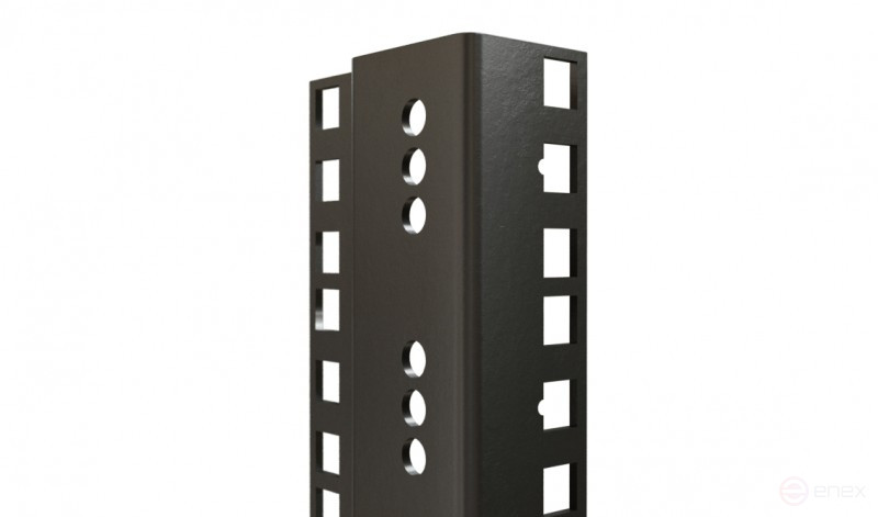 CTR19-42U-RAL9005 19" монтажный профиль высотой 42U, для шкафов TTR, TTB, цвет черный RAL9005 (2 шт. в комплекте)