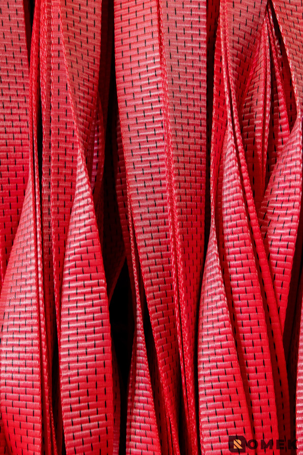 Belt tie tape 50 mm / 3000 DAN (red), 100m