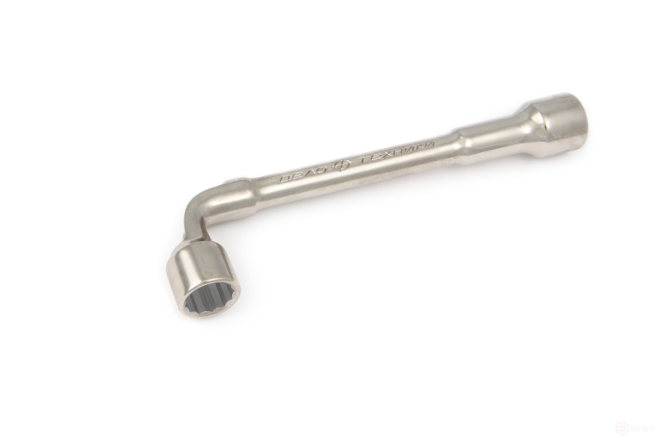 Socket wrench L-shaped through 19 mm