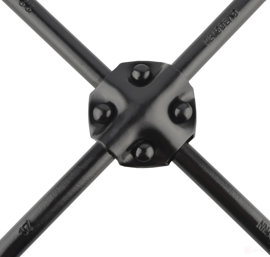 Ключ баллонный-крест (17*19*22*1/2")(черн.лак,усиленный)(АвтоDело) 30812