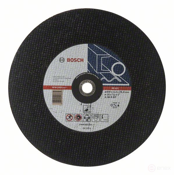 Отрезной круг, прямой, Expert for Metal A 36 R BF, 400 mm, 25,40 mm, 3,2 mm
