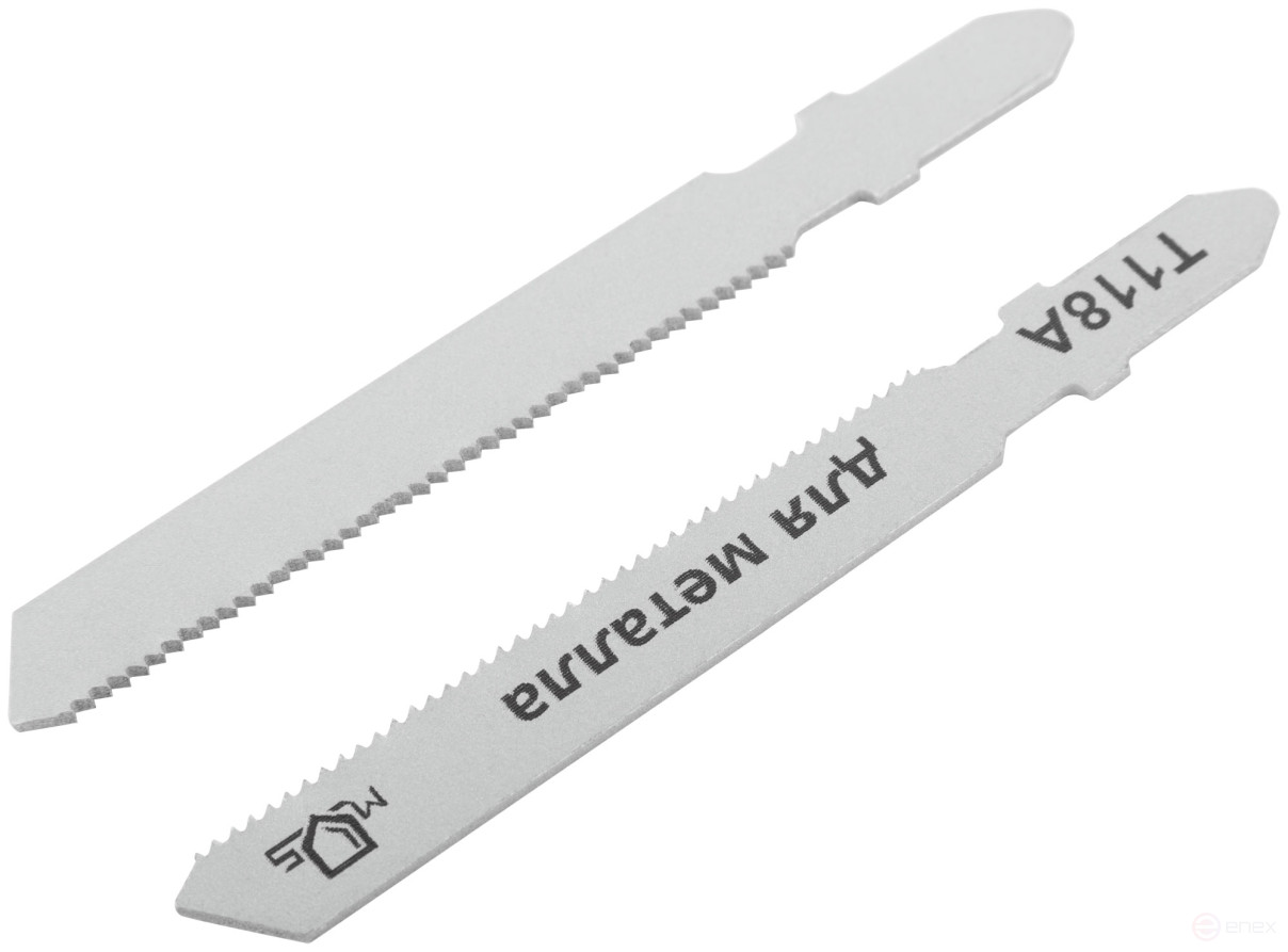 Blades for electric jigsaw, T118A, metal, HSS, 75 mm, 2 pcs.
