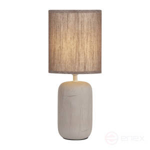 7039-501 Rivoli Ramona 7039-501 Table Lamp 1* E14 40W ceramic brown with lampshade