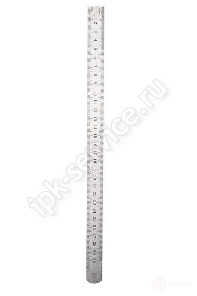 Линейка металлическая двусторонняя 300 мм