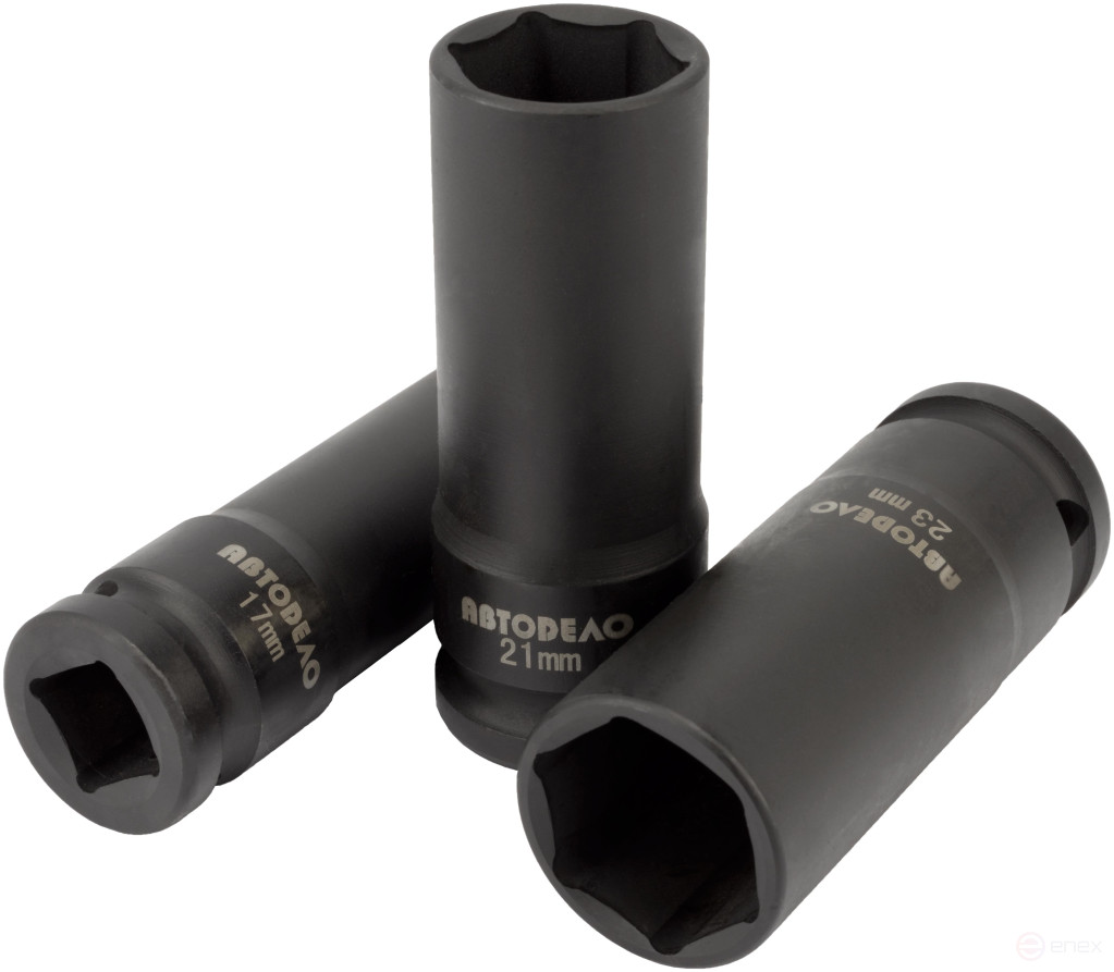 Головка ударная колёсная *21 тонкостенная (DR1/2";L-78mm) АвтоDело (39225)