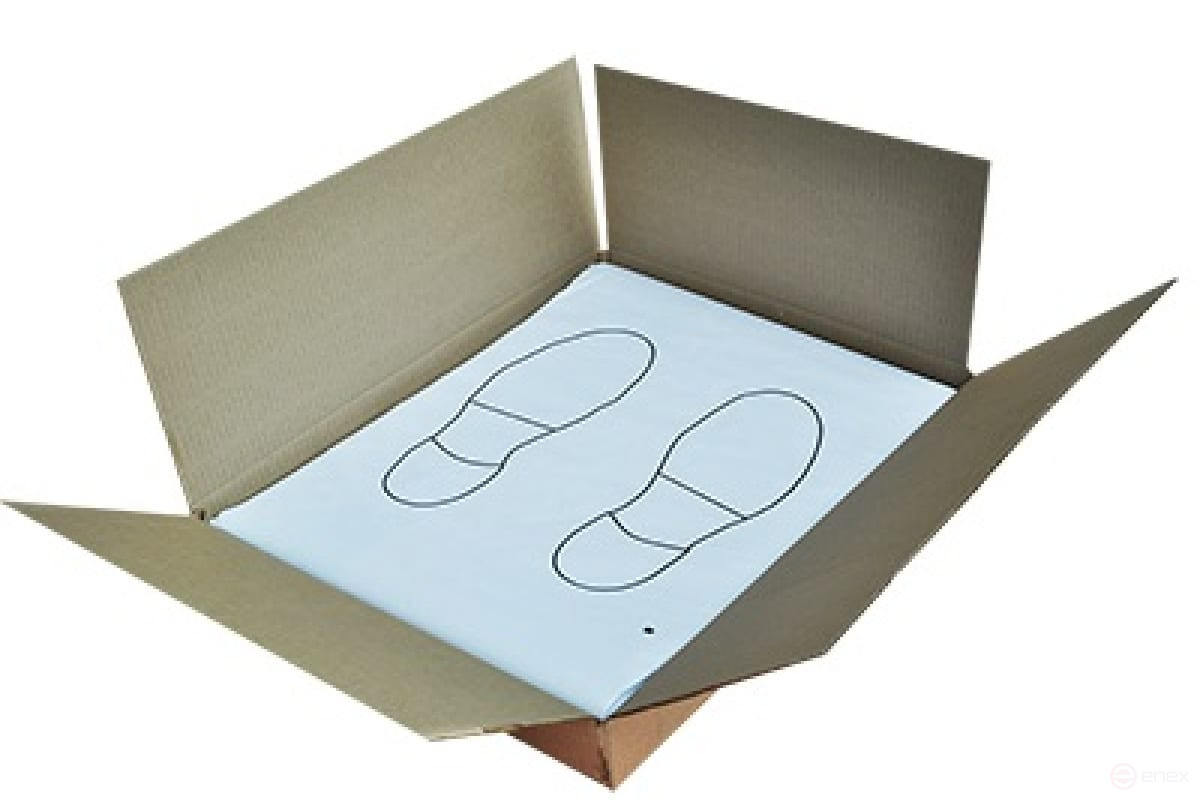 ACG double-layer paper mats "Footprints" (paper on the floor), 500 pcs 1022337