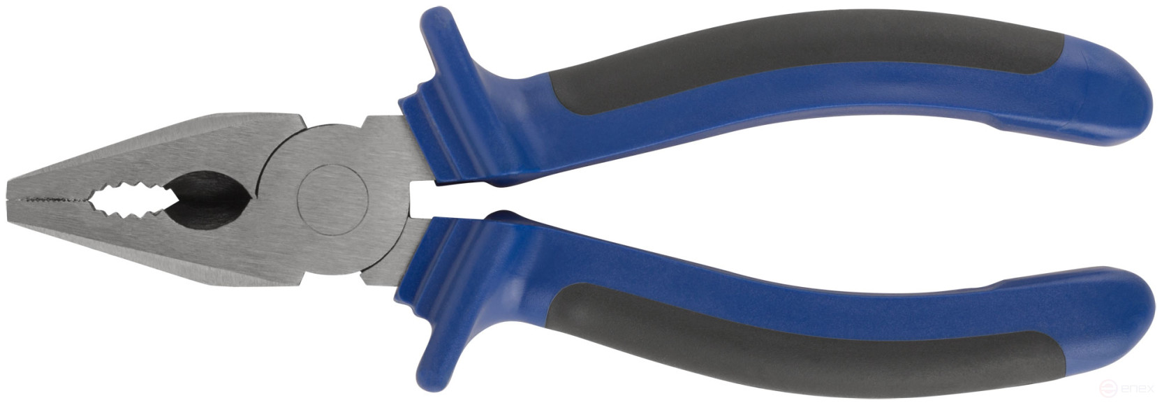 Combination pliers "One" two-tone rubberized handles, 180 mm polished steel