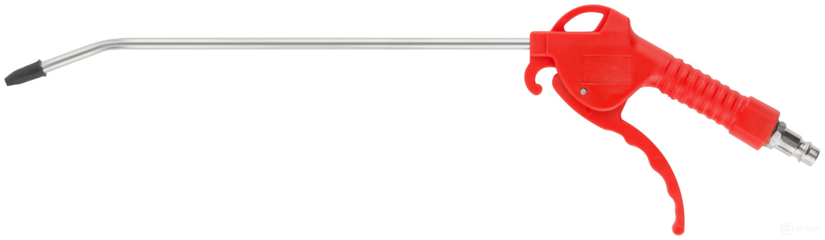 Extended 270 mm purge gun, plastic body, quick-release connection