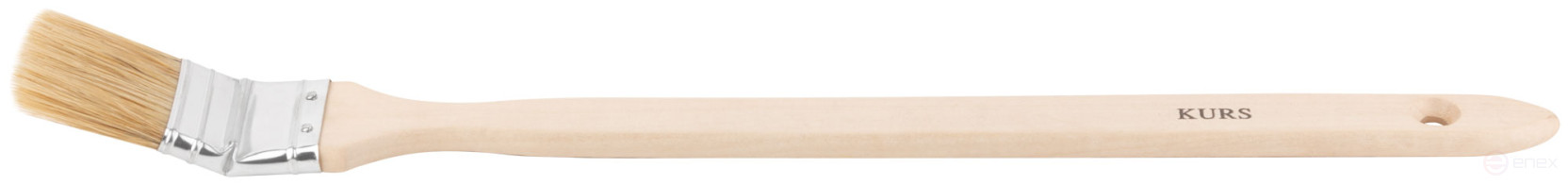 Кисть радиаторная, натур. светлая щетина, деревянная ручка 1,5" (38 мм)