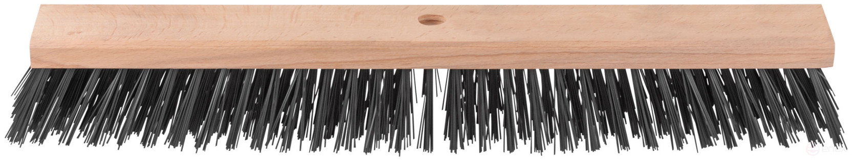 Profi wooden outdoor brush, stiff bristles, threaded hole at an angle, 5-row, 600x65 mm