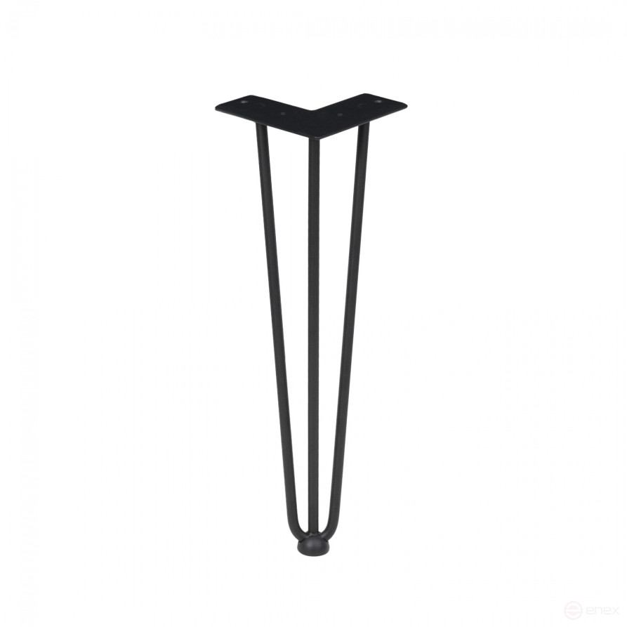 Опора меб. FLASH h410, черный AKS