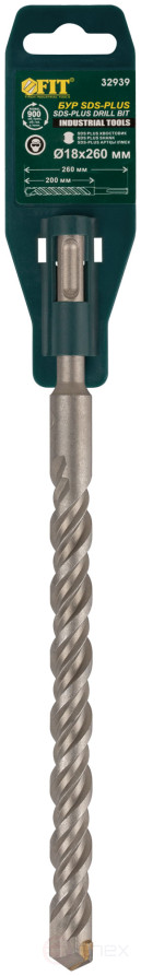 SDS PLUS concrete drill with double thread 18x260 mm