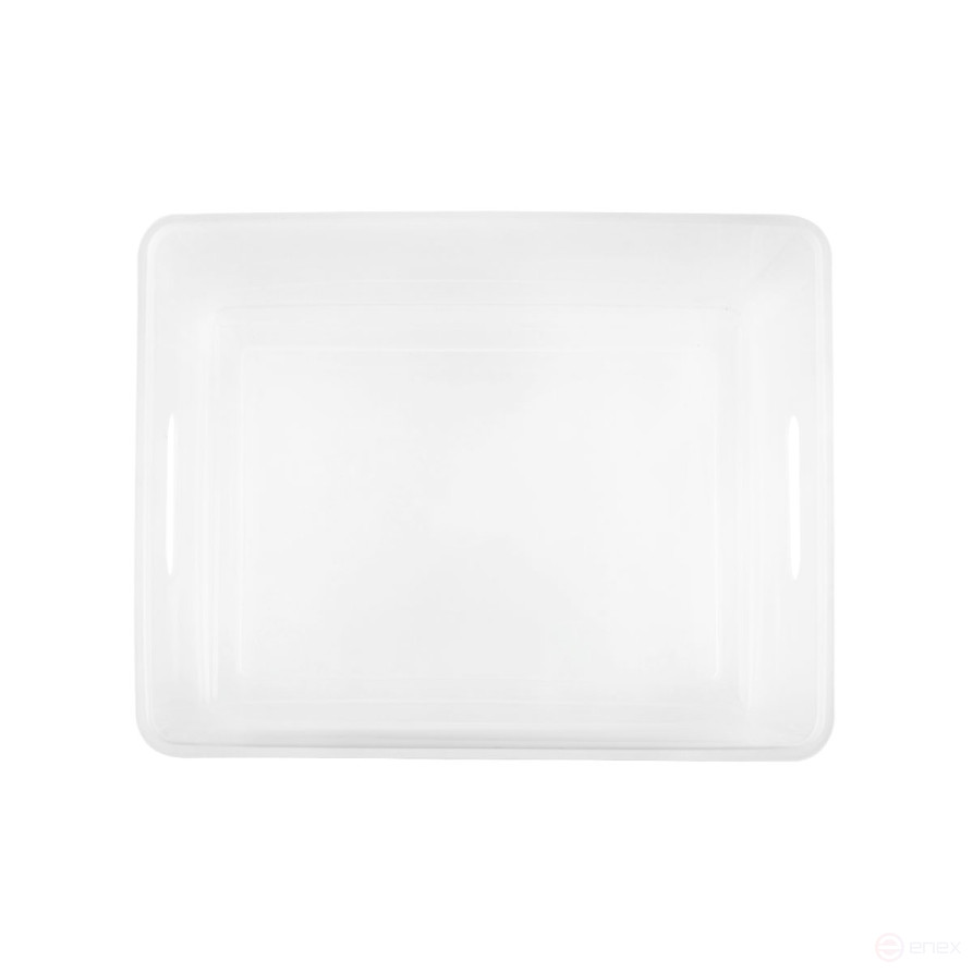 Контейнер для документов СТАММ А4, 260*330*160мм, пластик., прозрачный