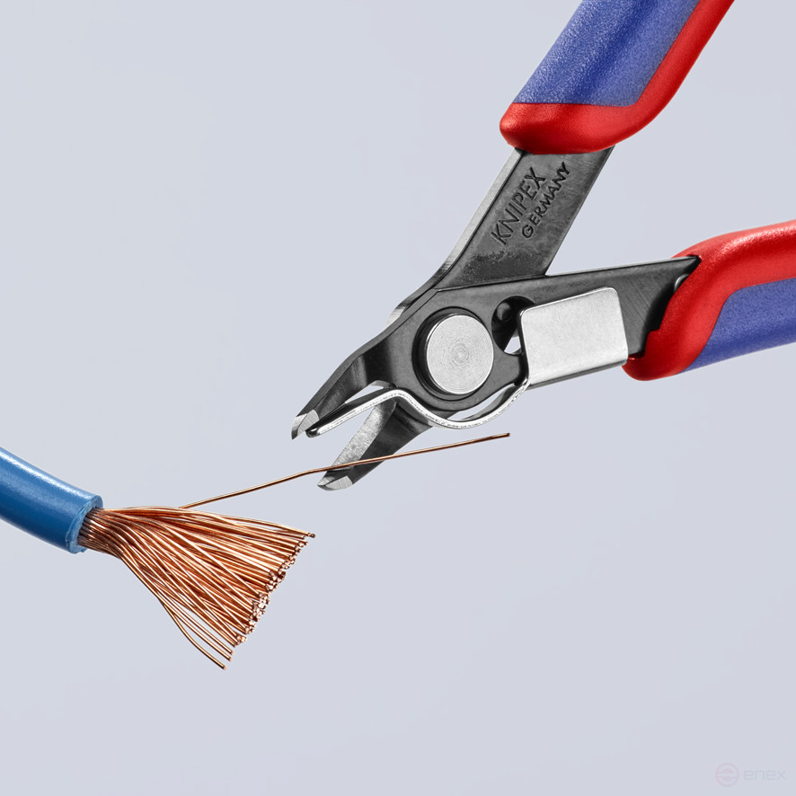 Electronic Super Knips® бокорезы прециз., с тонкой головкой, без фаски, рез: мягкая проволока Ø 0.2 - 1.0 мм, L-125 мм, INOX, KN-7841125