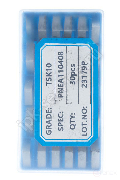 PNEA110408Т5К10(YT5)(Н30) Пластина пятигранная сменная ИПК