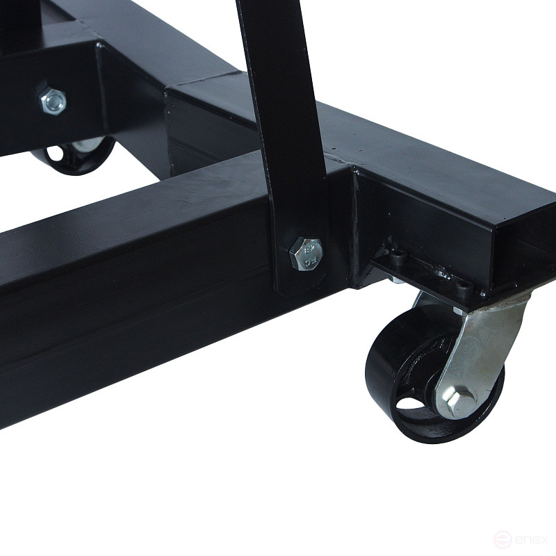 Кран подкатной ER-31521для снятия двигателя, грузоподъемность 3т подъем 2500мм складной (в 2-х коробках) ЭВРИКА /1 NEW