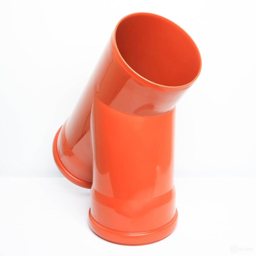 External Tee 200mm 45 degree Flextron