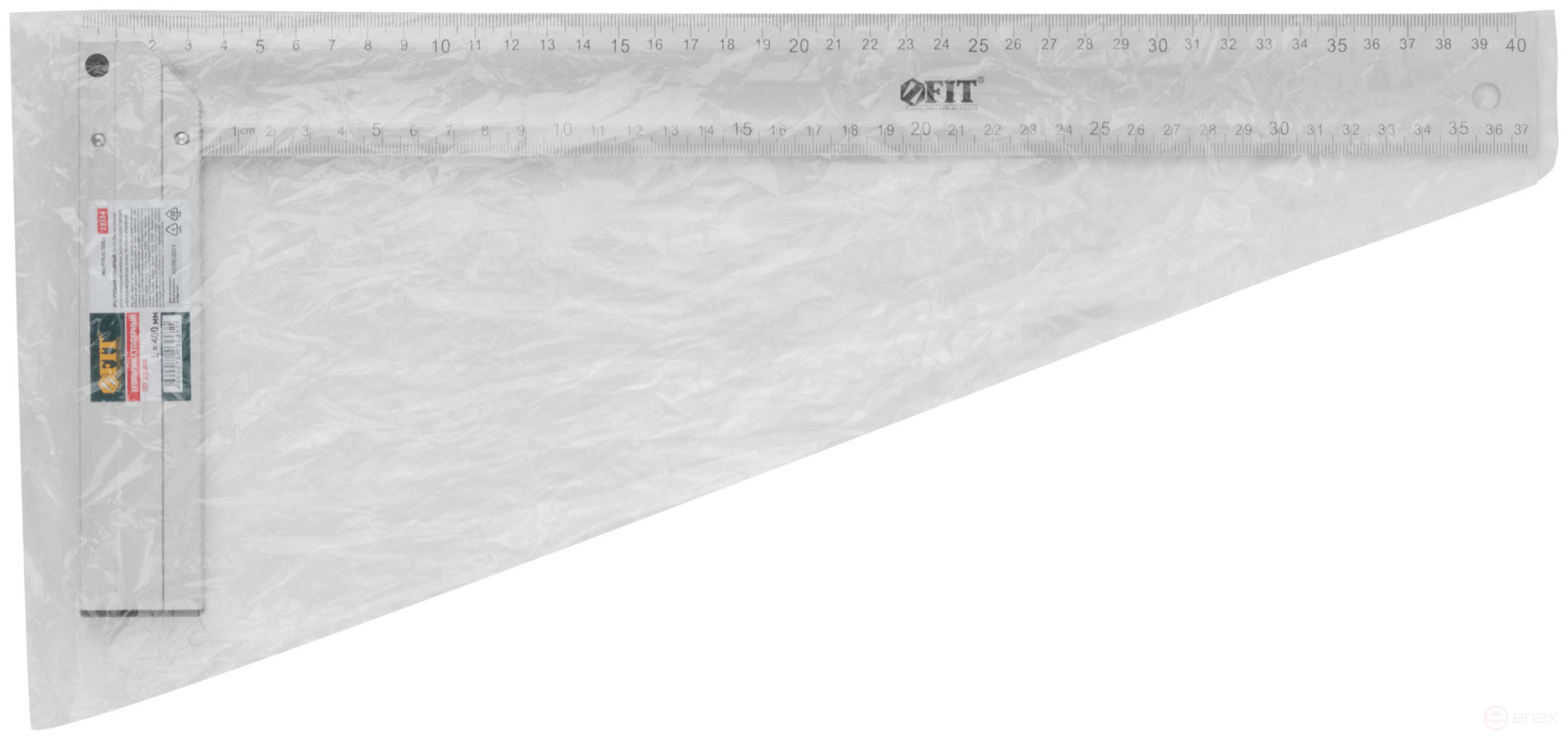 Угольник столярный литой алюминиевый Профи 400 мм