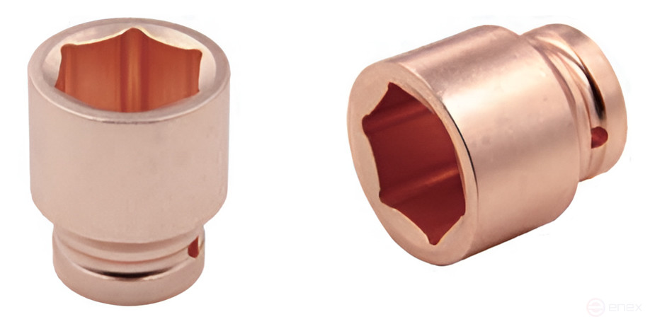 Головка ударная торцевая искробезопасная 12-гр. (1-1/2")110A-80 BeCu, HORTZ