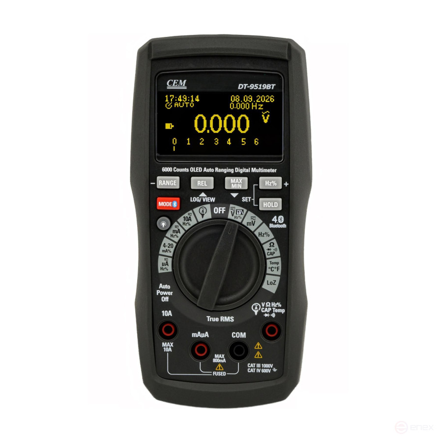 DT-9519BT Мультиметр цифровой с функцией True RMS
