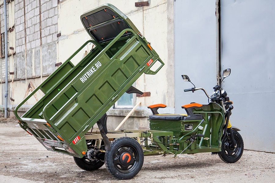 Грузовой электротрицикл Rutrike Дукат 1500 60V1000W, черный матовый
