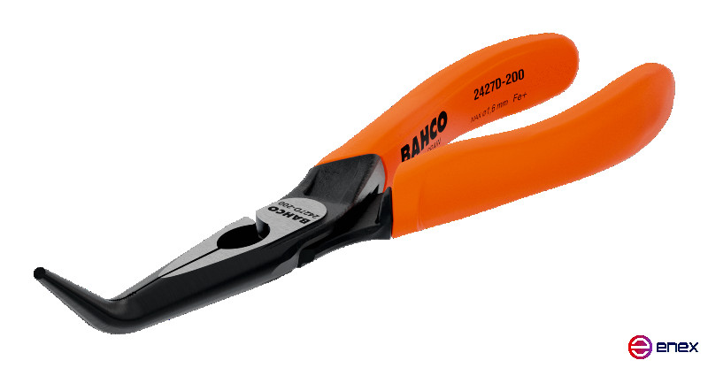 Pliers with curved jaws, 160mm