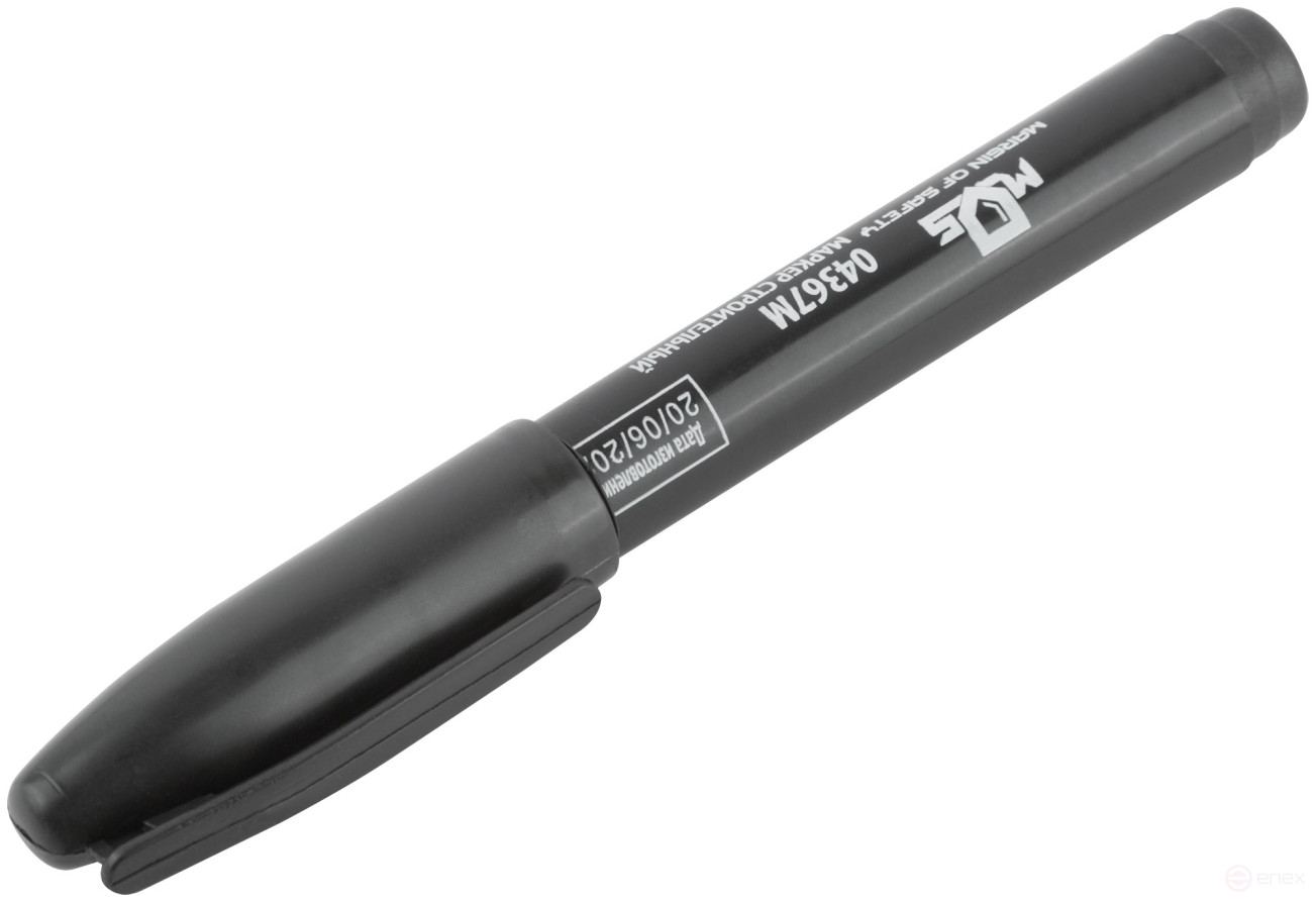 Permanent construction marker, black