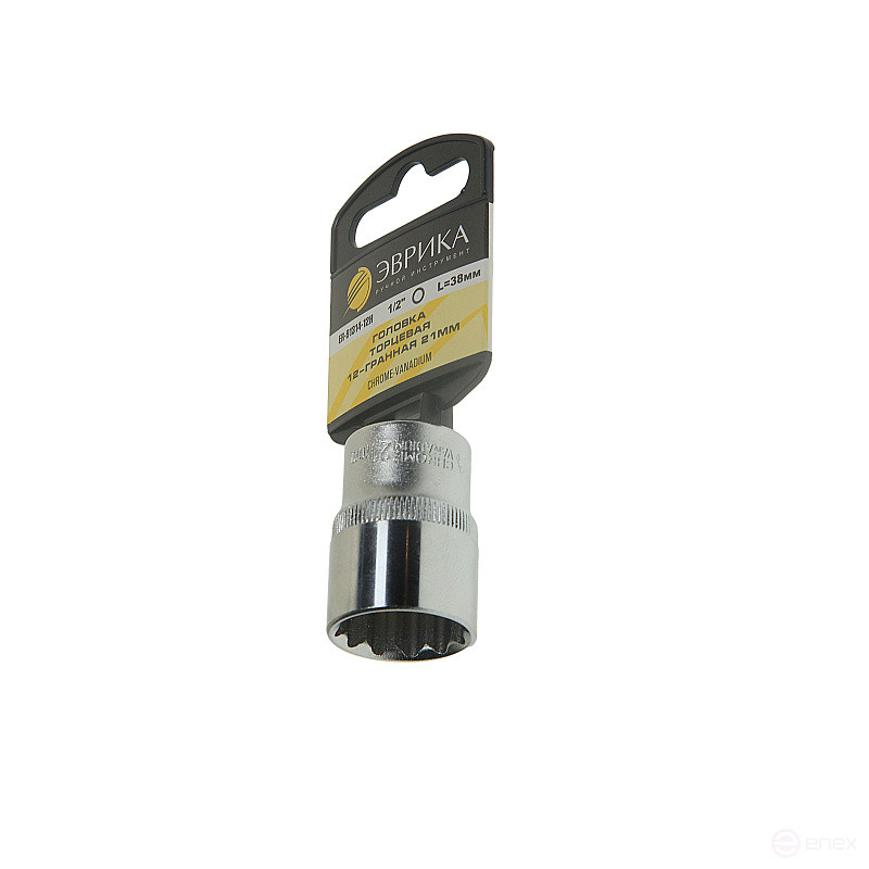 End head 21mm 1/2" 12-sided L=40mm on EUREKA holder ER-91314-12H /1/15