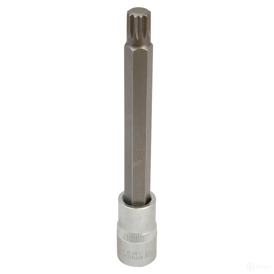 Head with long insert SPLINE 1/2" M12x140mm for cylinder head bolts