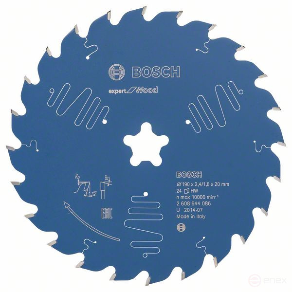 Expert for Wood saw blade 190 x 2.4 mm, 24