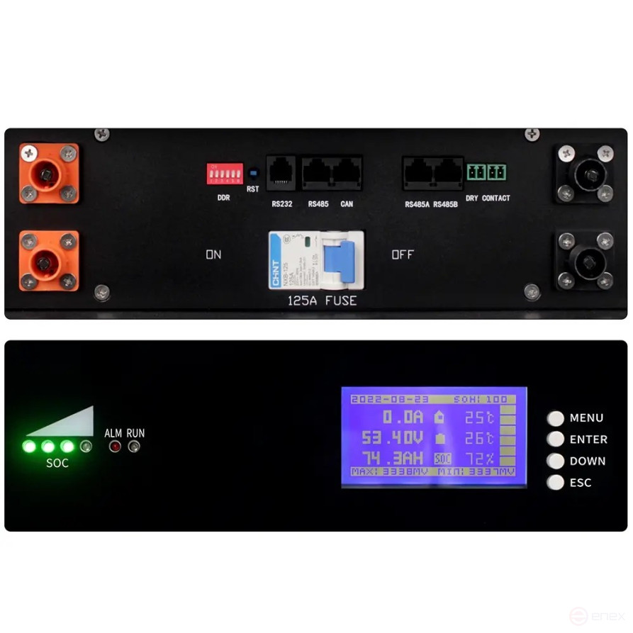 Литиевый аккумулятор тяговый LITJET GREEN LiFePO4 ( powerwall ) 51.2V 100Ah 5kWh 200A