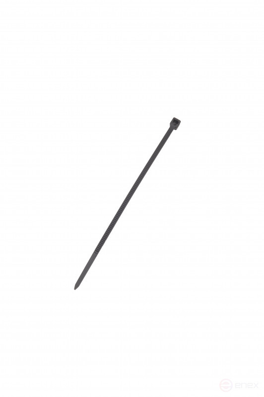 WRline WR-SHN-25-100B Стяжка-хомут 2,5х100 мм, кабельная нейлоновая 6,6, неразъемная, цвет черный (100шт)