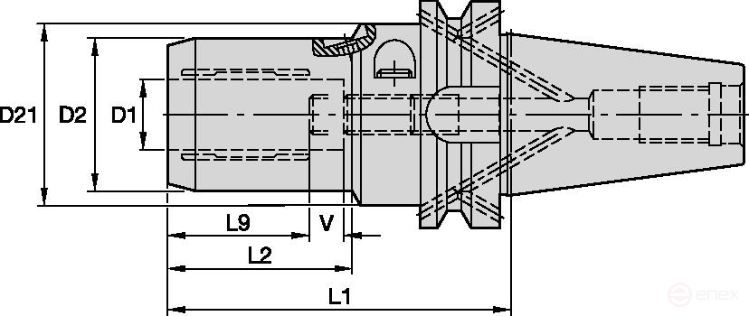 Гидравлический патрон BT50BHC25115M