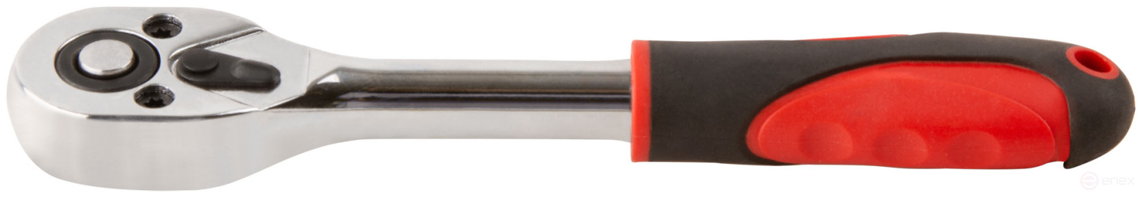 Hand crank (ratchet), 40Cr alloy steel mechanism, plastic rubberized handle, 1/4", 24 prongs