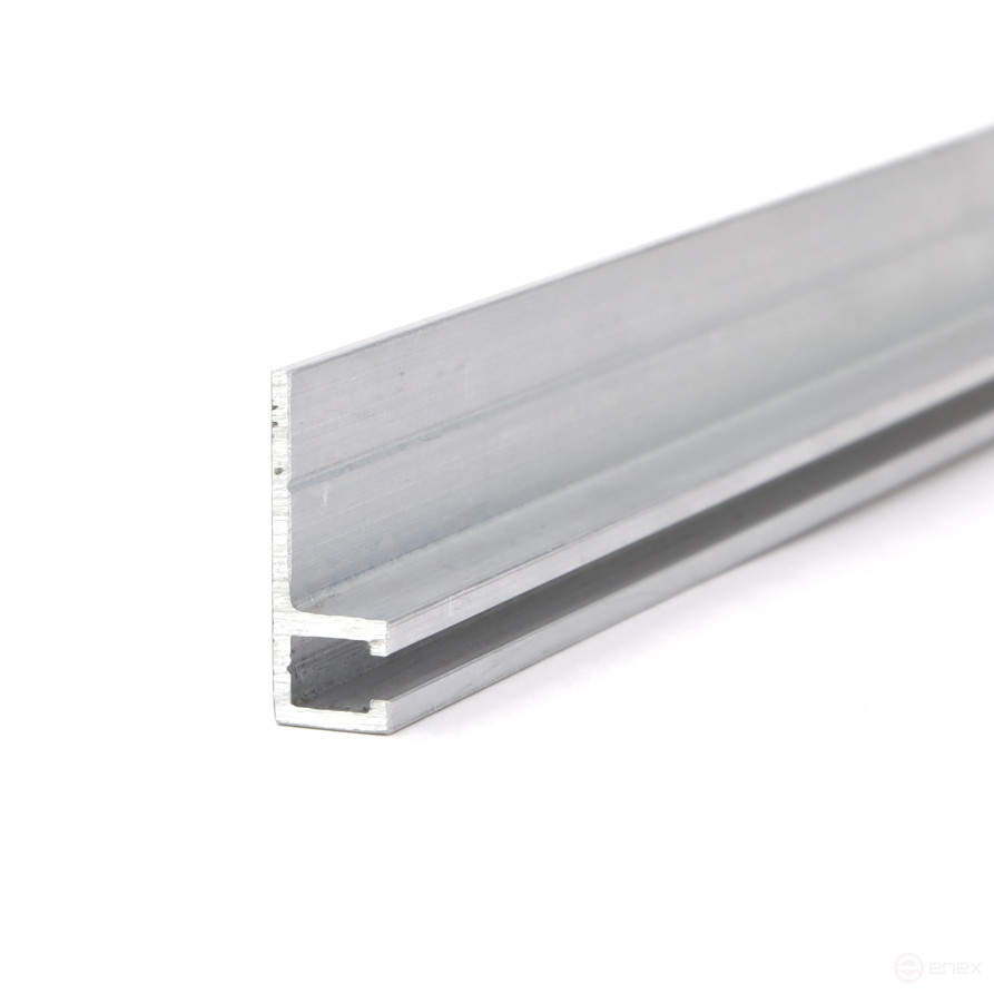 The profile is F-shaped 2500*24,8*8,1 (base 5.0), anodized aluminum material (EB-1262)