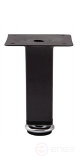 Опора меб. мет. D-737-3 h100 с регул. черный AKS