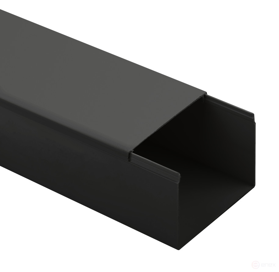 Cable channel ERA KK-B-80-40 black 80x40mm