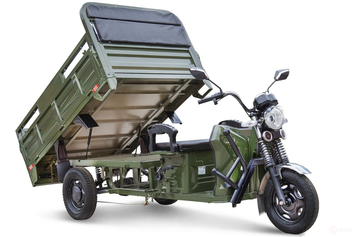 Cargo electric tricycle Rutrike D4 NEXT 1800 60V1500W, green