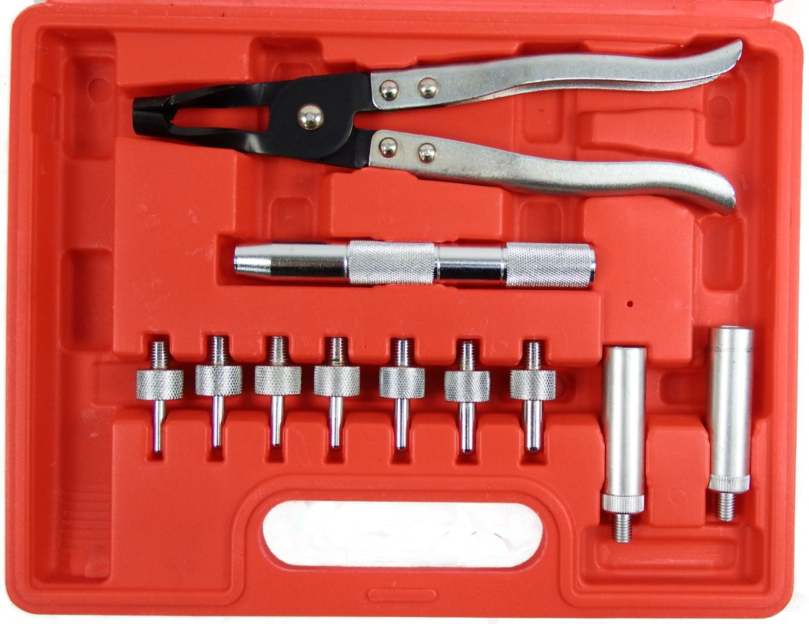 Pliers for removing and installing valve seals with holders TA-A1117 AE&T kit