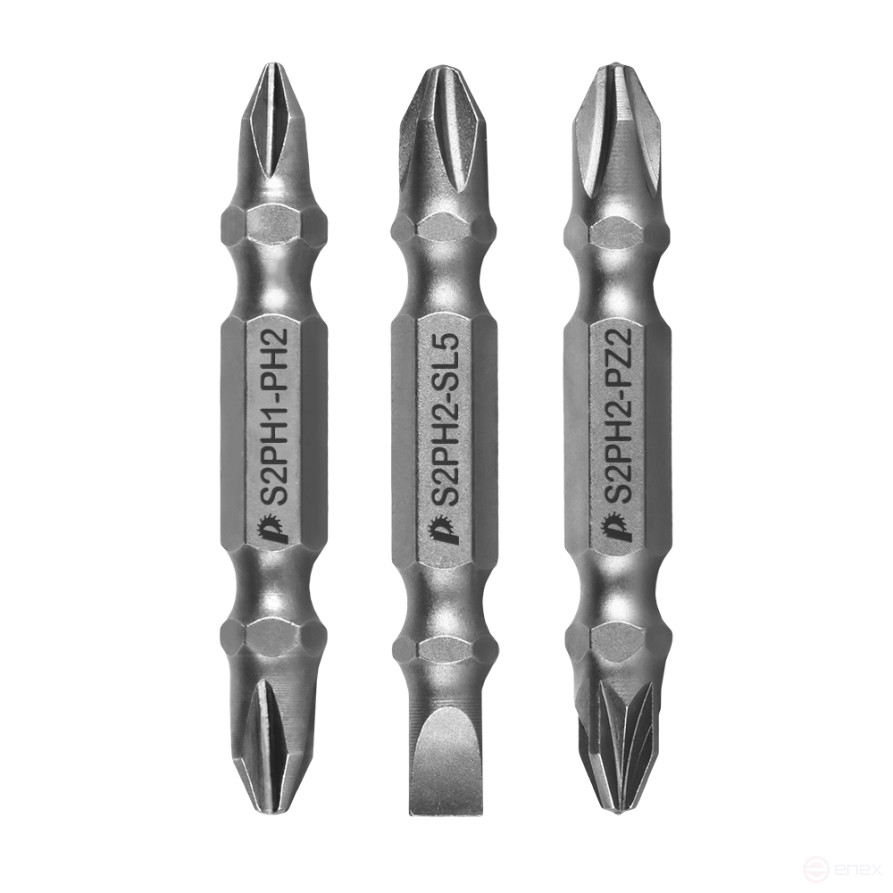 Набор бит ПРАКТИКА "Мастер" 3шт PH2/PZ2, PH2/PH1, PH2/SL0.8-5 50мм, блистер (776-362)