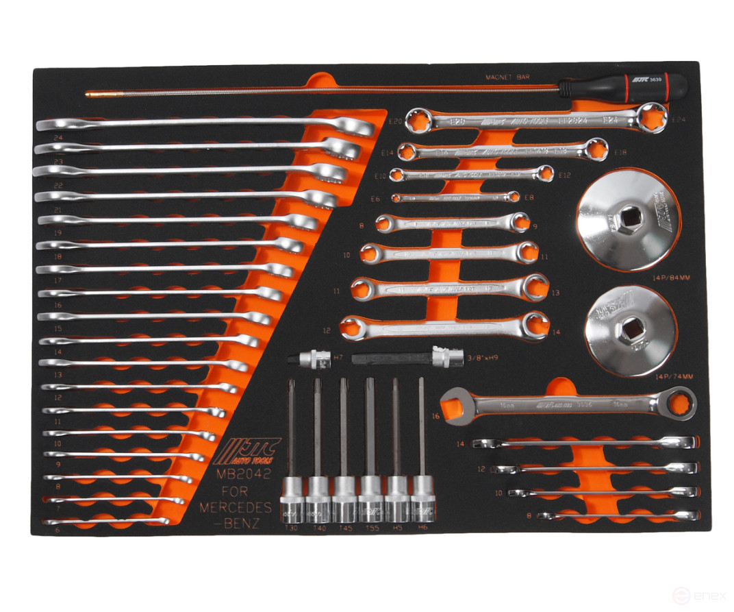 42-piece locksmith and assembly kit (MERCEDES) in the JTC box