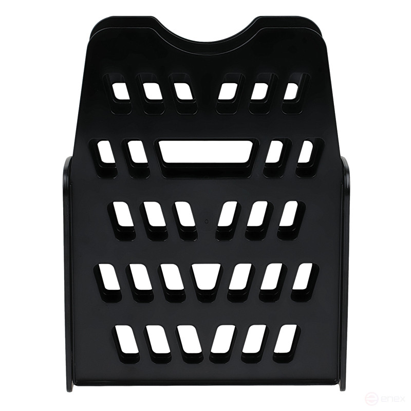 Лоток для бумаг веерный СТАММ, 5-ти секционный, черный