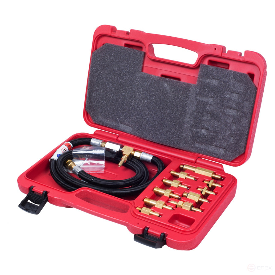 Test kit for fuel injection systems of European cars, case, 15 items MASTER 120-03015C