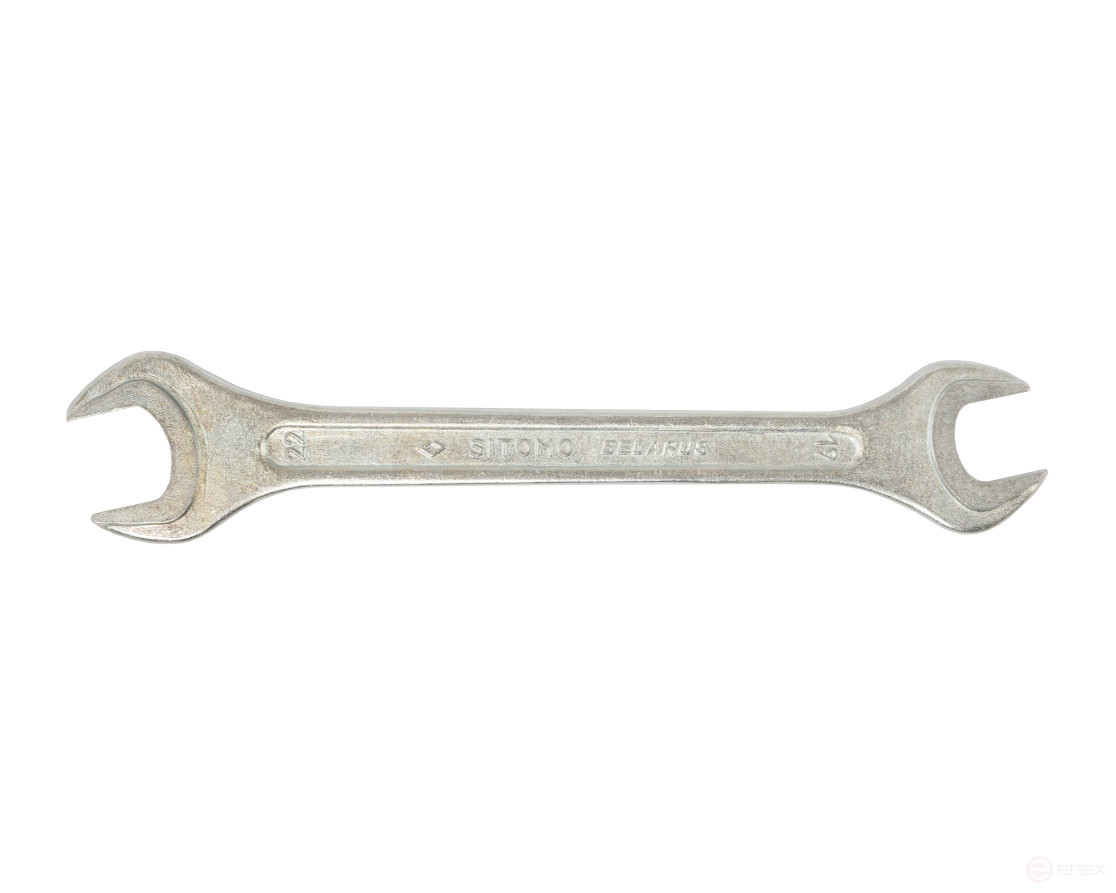Ключ гаечный рожковый двусторонний 19x22 оцинкованный SITOMO BELARUS