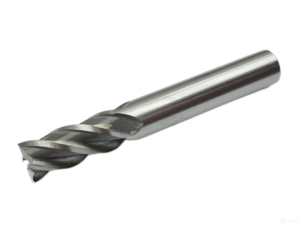 End mill with cylindrical shank f 10x22x72 mm z=4 P6M5K5 TORNERI T020860