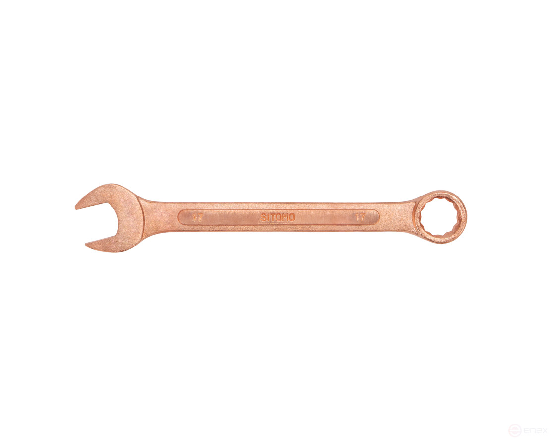 Combination wrench 17x17 mm copper plating SITOMO
