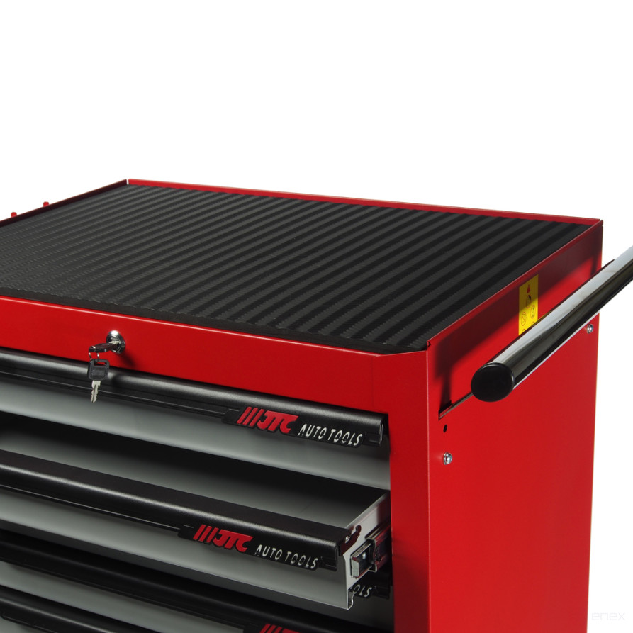 Тележка инструментальная 7 секций красная JTC