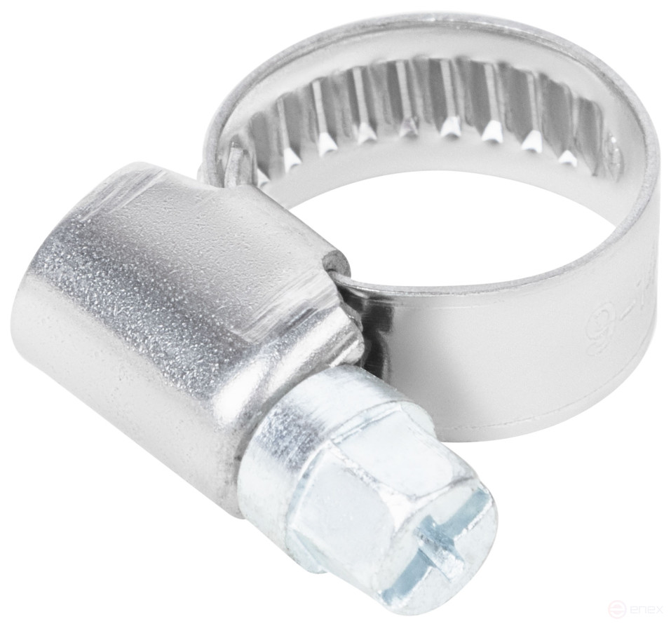 Хомут обжимной накатной, ширина 9 мм, нерж.сталь 9-14 мм